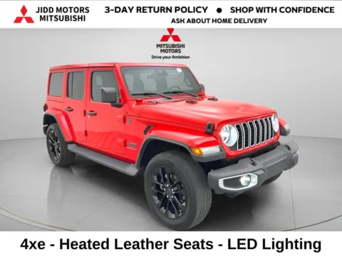 Another view of 2025 Jeep Wrangler Sahara 4xe for sale in Des Plaines, IL at Jidd Motors Mitsubishi