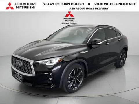 Black 2023 INFINITI QX55 LUXE for sale in Des Plaines, IL