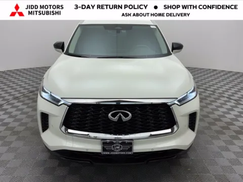 Photos of 2024 INFINITI QX60 LUXE for sale in Des Plaines, IL at Jidd Motors Mitsubishi