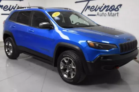 Blue 2019 Jeep Cherokee Trailhawk for sale in McAllen, TX