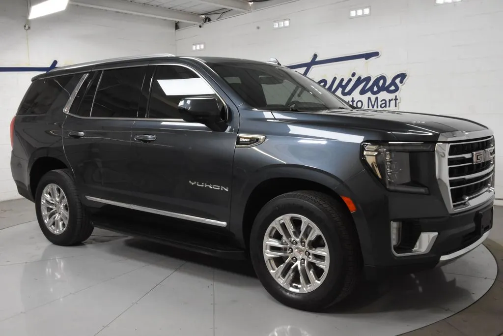 Gray 2021 GMC Yukon SLT Sport Utility 4D for sale in McAllen, TX