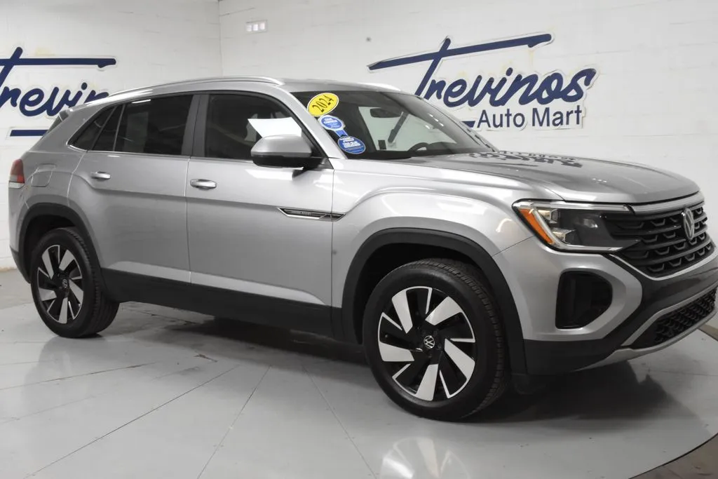 Silver 2024 Volkswagen Atlas Cross Sport SE w/Technology Sport Utility 4D for sale in McAllen, TX