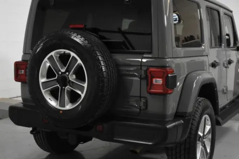 Another view of 2022 Jeep Wrangler Unlimited Sahara Sport Utility 4D for sale in McAllen, TX at Trevinos Auto Mart