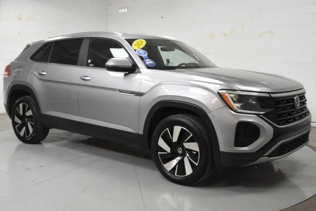 Silver 2024 Volkswagen Atlas Cross Sport SE w/Technology Sport Utility 4D for sale in McAllen, TX