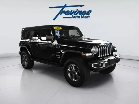 Black 2021 Jeep Wrangler Unlimited Sahara for sale in McAllen, TX