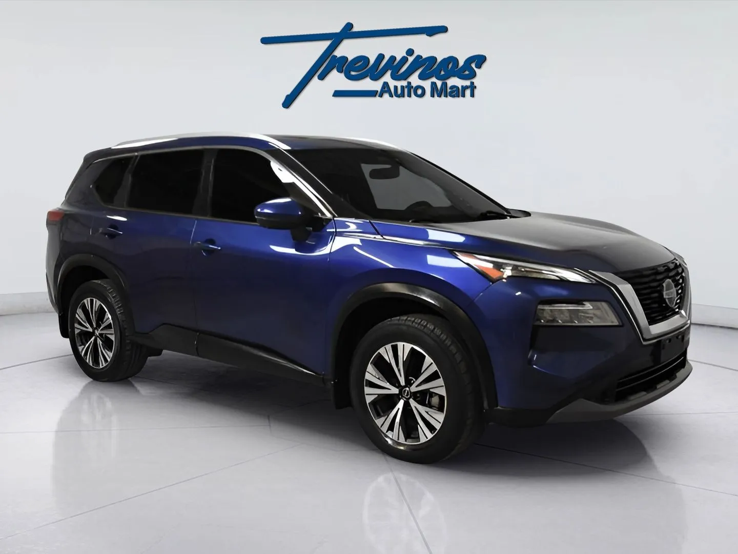 Blue 2021 Nissan Rogue SV for sale in McAllen, TX