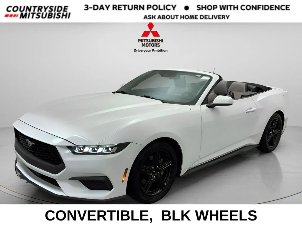 White 2024 Ford Mustang EcoBoost Premium for sale in Countryside, IL