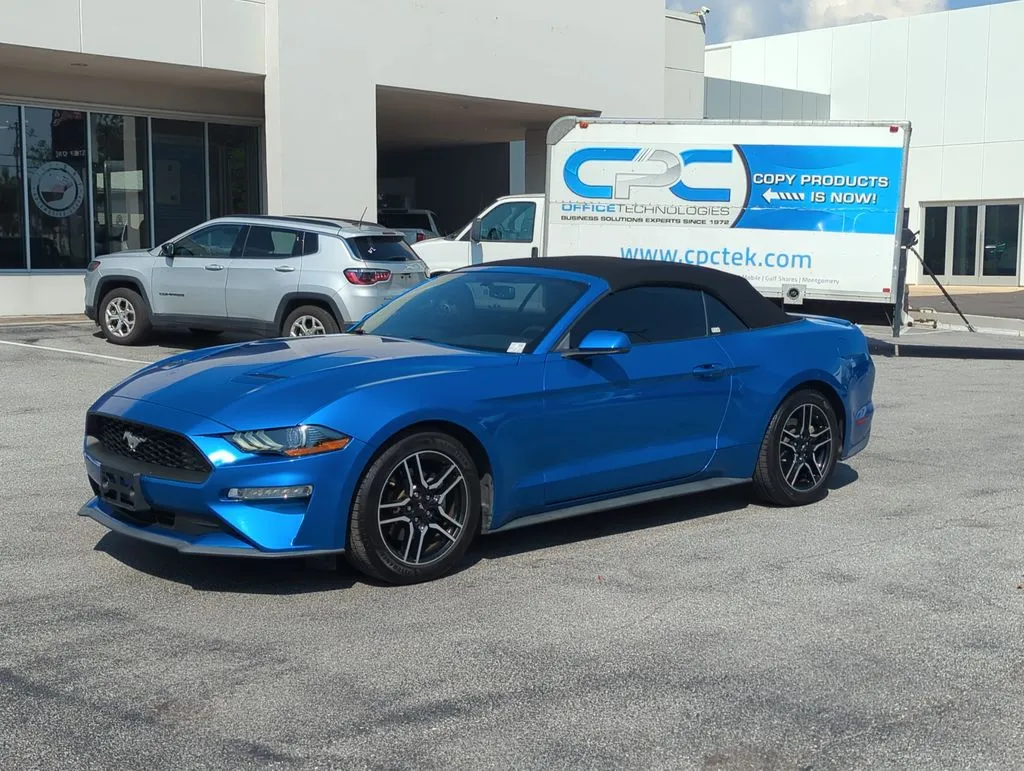 Blue 2019 Ford Mustang EcoBoost Premium for sale in Fort Walton Beach, FL
