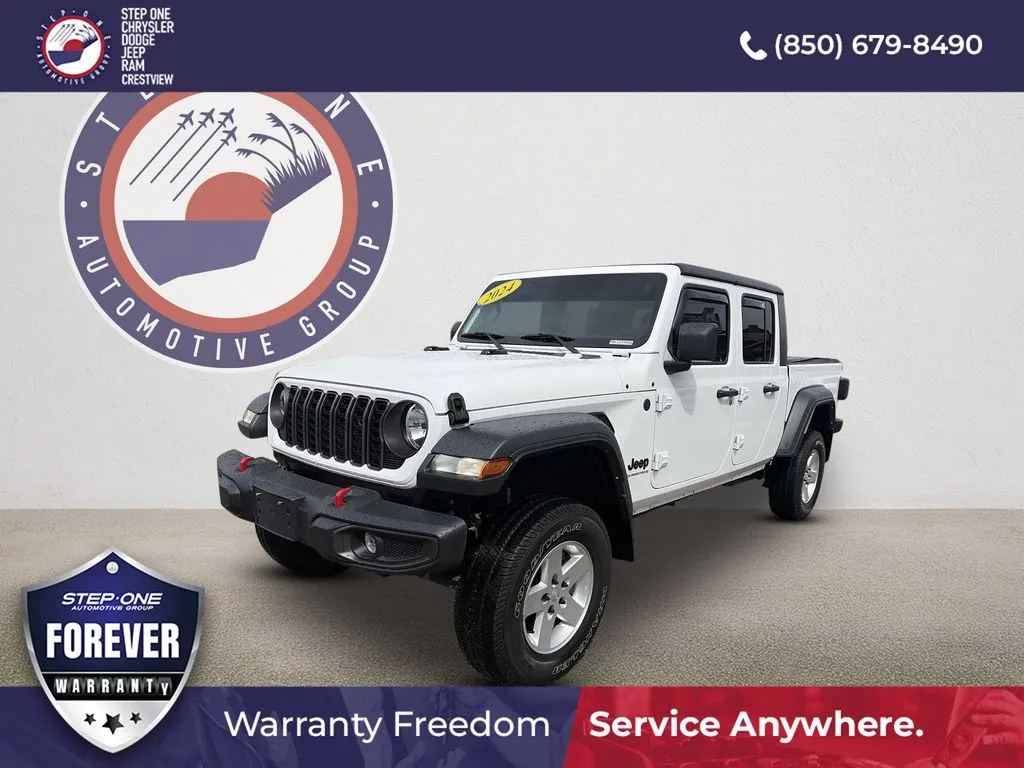 White 2024 Jeep Gladiator Sport for sale in Crestview, FL