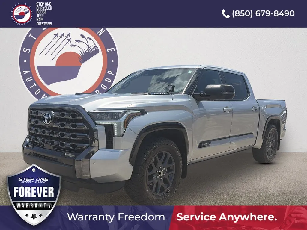 Silver 2023 Toyota Tundra Hybrid Platinum for sale in Crestview, FL