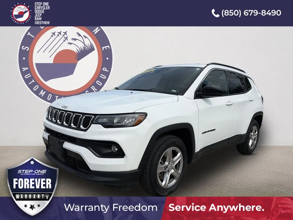 White 2024 Jeep Compass Latitude for sale in Crestview, FL