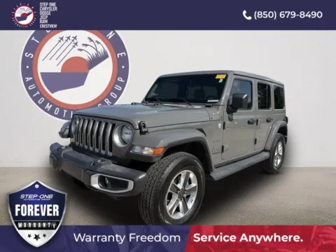 Gray 2021 Jeep Wrangler Unlimited Sahara for sale in Crestview, FL