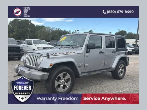 Silver 2017 Jeep Wrangler Unlimited Sahara for sale in Crestview, FL