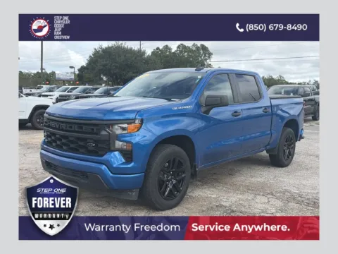 Blue 2023 Chevrolet Silverado 1500 Custom for sale in Crestview, FL
