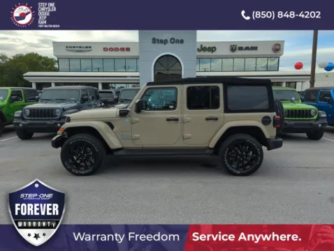 Another view of 2022 Jeep Wrangler Unlimited Sahara 4xe for sale in Fort Walton Beach, FL at Step One Chrysler Dodge Jeep Ram Fiat Fort Walton Beach