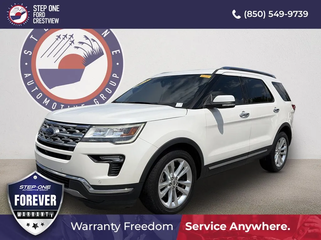 White 2018 Ford Explorer Limited for sale in Crestview, FL