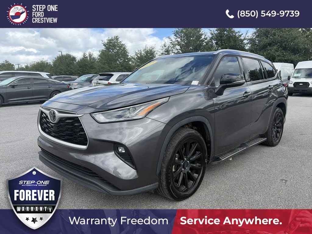 Gray 2022 Toyota Highlander XLE for sale in Crestview, FL