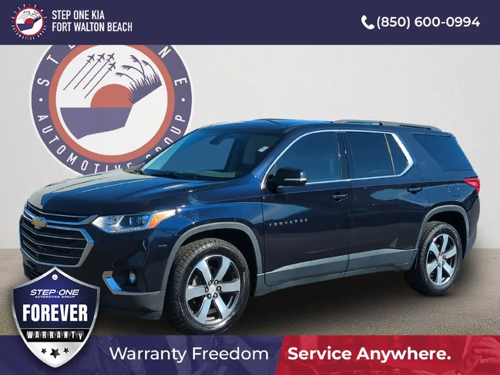 Blue 2020 Chevrolet Traverse 3LT for sale in Fort Walton Beach, FL