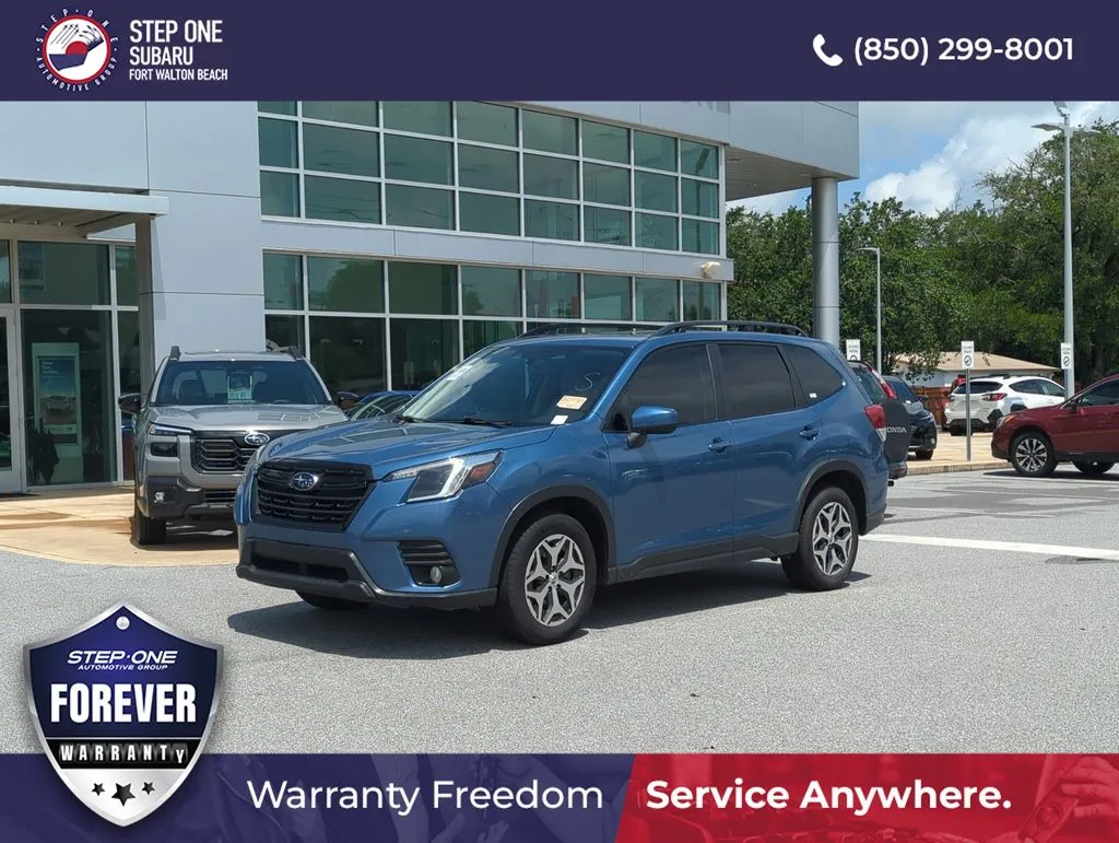 Blue 2022 Subaru Forester Premium for sale in Fort Walton Beach, FL