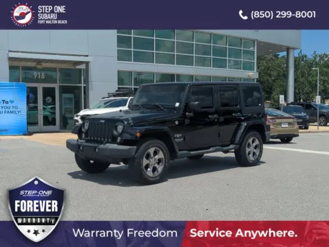 Black 2017 Jeep Wrangler Unlimited Sahara for sale in Fort Walton Beach, FL