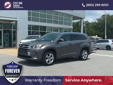 Gray 2017 Toyota Highlander Limited for sale in Fort Walton Beach, FL