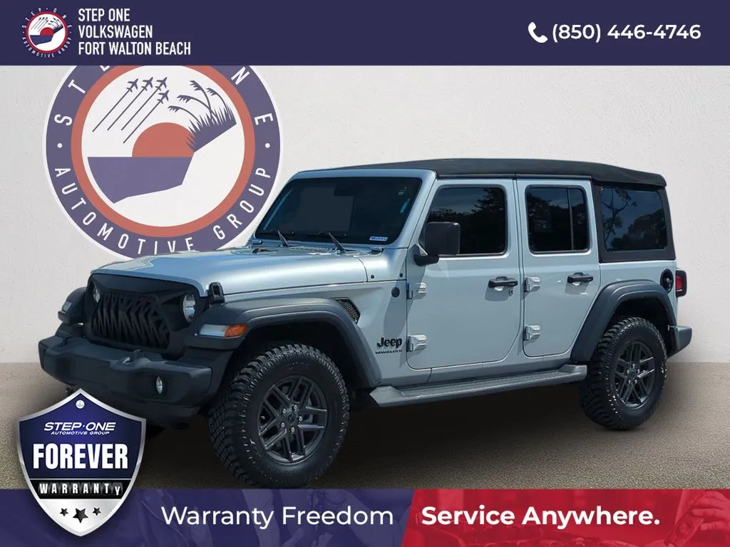 Silver 2024 Jeep Wrangler Sport S for sale in Fort Walton Beach, FL