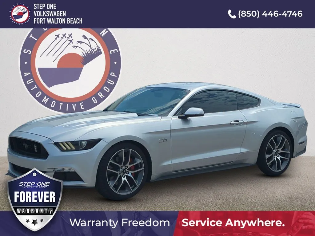 Silver 2016 Ford Mustang GT Premium for sale in Fort Walton Beach, FL