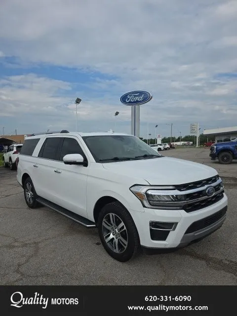 White 2022 Ford Expedition Max Limited for sale in Independence, KS