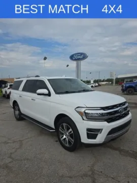 White 2022 Ford Expedition Max Limited for sale in Independence, KS