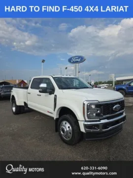 White 2026 Ford F-450SD Lariat 4X4 for sale in Independence, KS