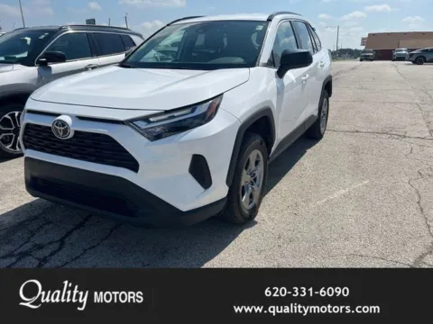 White 2025 Toyota RAV4 Hybrid LE for sale in Independence, KS