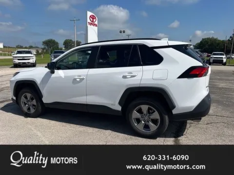 White 2025 Toyota RAV4 Hybrid LE for sale in Independence, KS