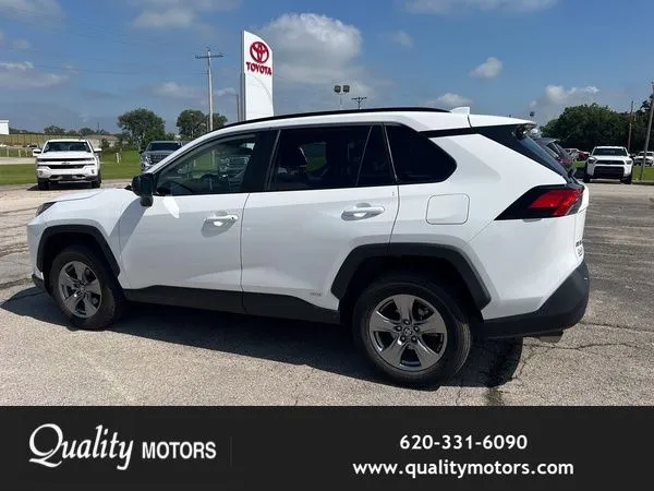 White 2025 Toyota RAV4 Hybrid LE for sale in Independence, KS
