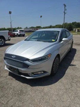 Silver 2017 Ford Fusion Titanium for sale in Independence, KS