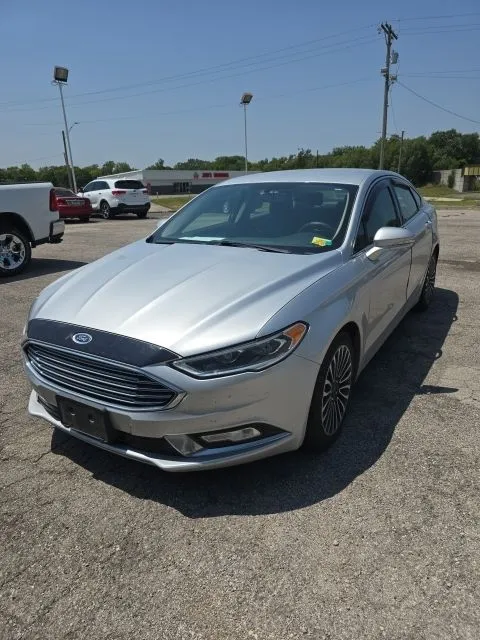 Silver 2017 Ford Fusion Titanium for sale in Independence, KS