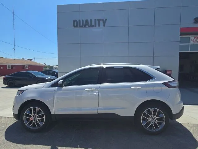 White 2015 Ford Edge Titanium for sale in Independence, KS