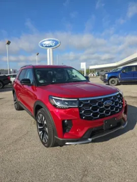 Red 2026 Ford Explorer Platinum for sale in Independence, KS