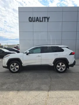 White 2020 Toyota RAV4 Hybrid Limited for sale in Independence, KS