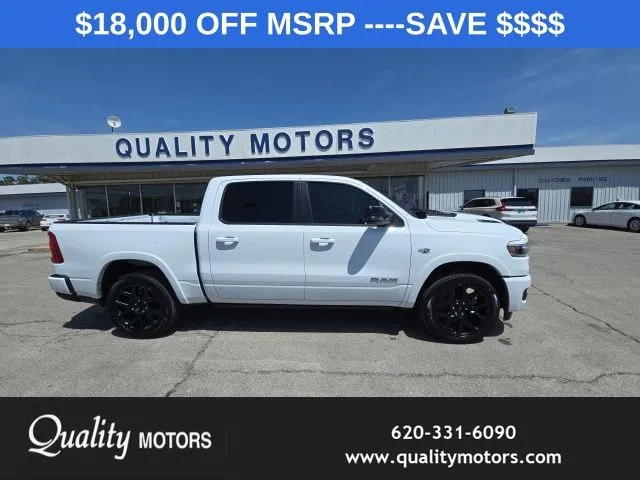 White 2026 Ram 1500 Laramie for sale in Independence, KS