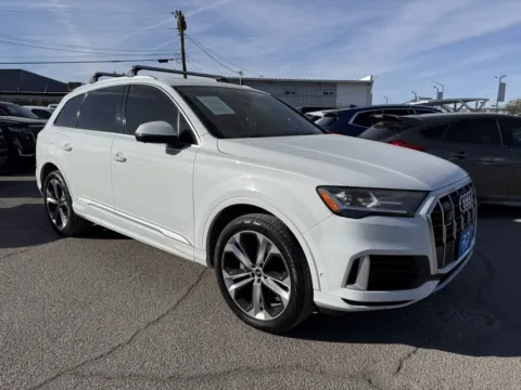 White 2021 Audi Q7 55 Premium Plus for sale in El Paso, TX