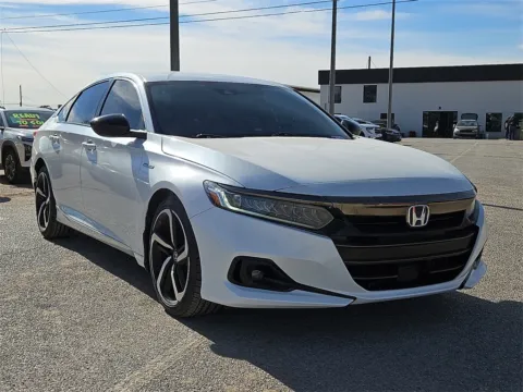 White 2022 Honda Accord Hybrid Sport for sale in El Paso, TX
