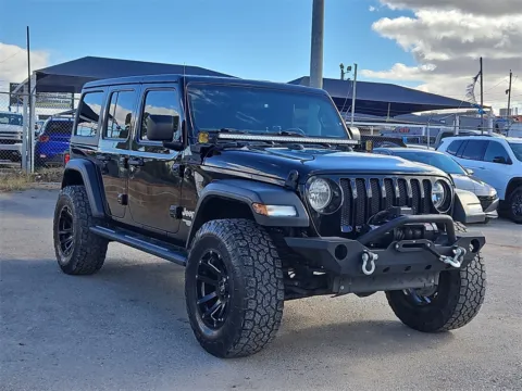 Black 2018 Jeep Wrangler Unlimited Sport for sale in El Paso, TX