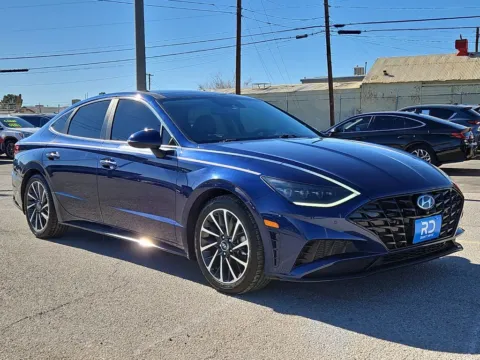 Blue 2020 Hyundai Sonata Limited for sale in El Paso, TX