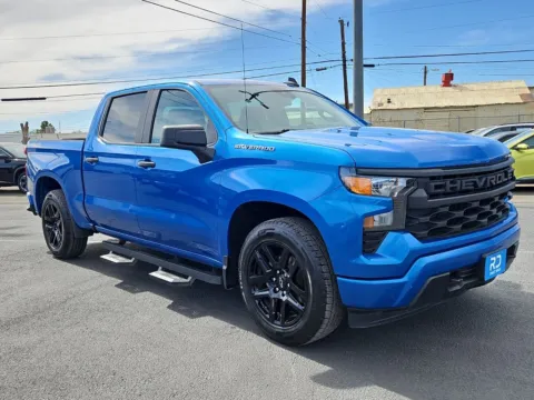 Blue 2022 Chevrolet Silverado 1500 Custom for sale in El Paso, TX