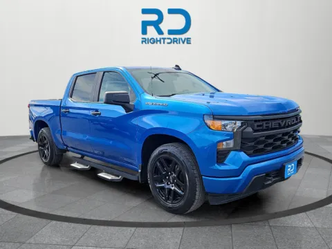 Blue 2022 Chevrolet Silverado 1500 Custom for sale in El Paso, TX