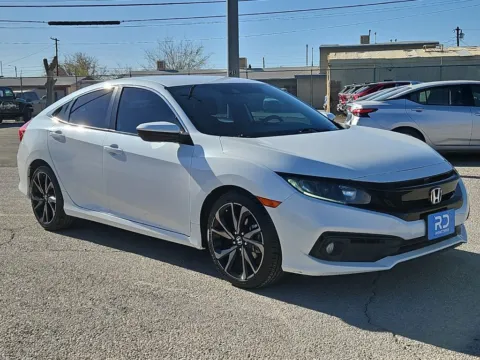 White 2021 Honda Civic Sport for sale in El Paso, TX