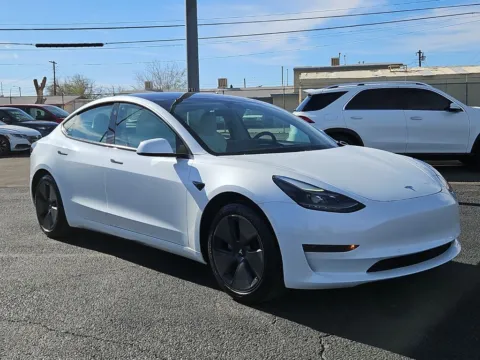 White 2021 Tesla Model 3 Standard Range Plus for sale in El Paso, TX
