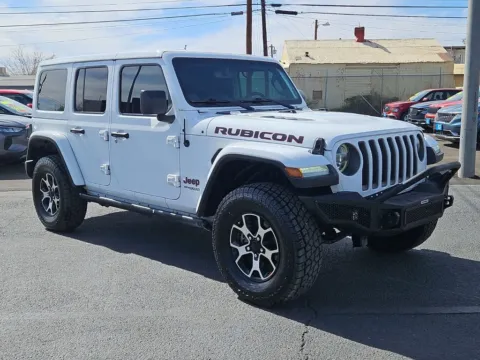 White 2020 Jeep Wrangler Unlimited Rubicon for sale in El Paso, TX