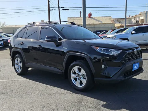 Black 2021 Toyota RAV4 Hybrid XLE for sale in El Paso, TX