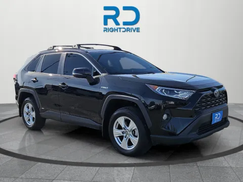 Black 2021 Toyota RAV4 Hybrid XLE for sale in El Paso, TX